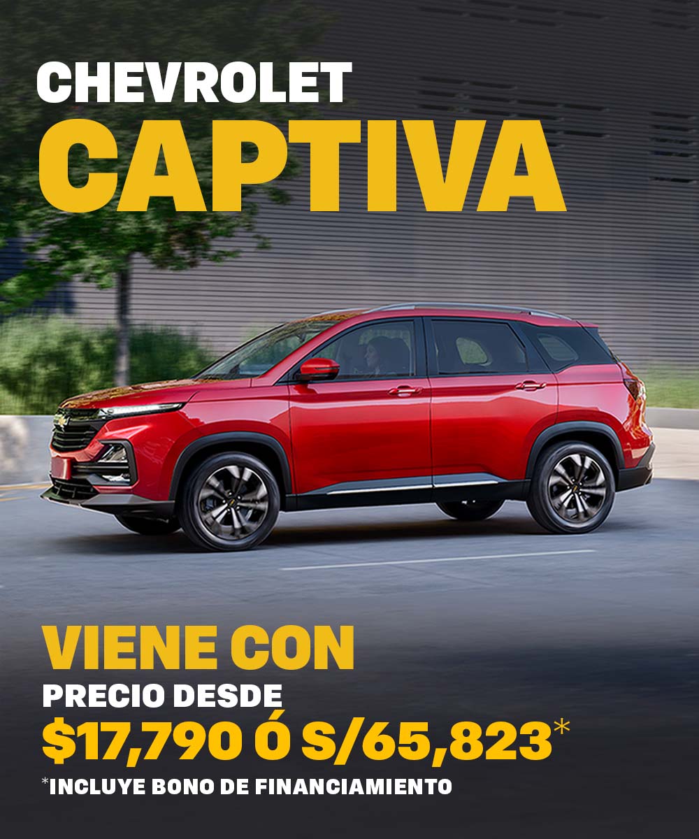 Chevrolet Captiva roja precio desde