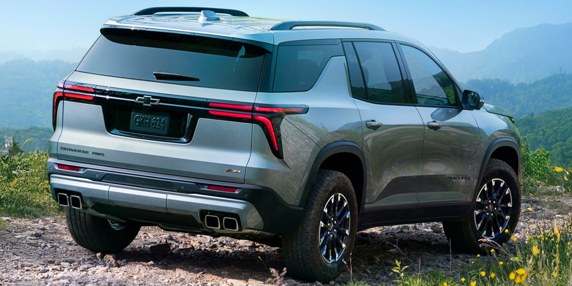 Vista trasera de Chevrolet Traverse Z71