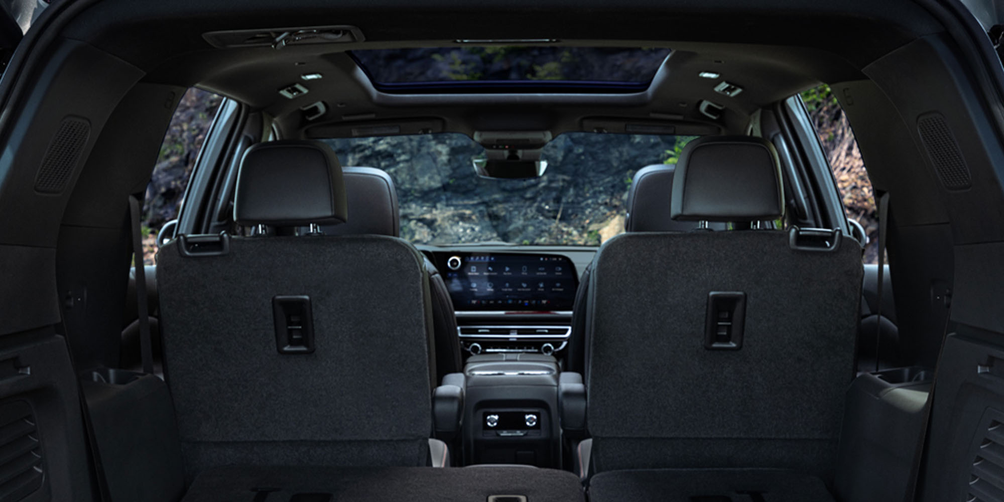 Interior de Chevrolet Traverse Z71 con asientos plegados