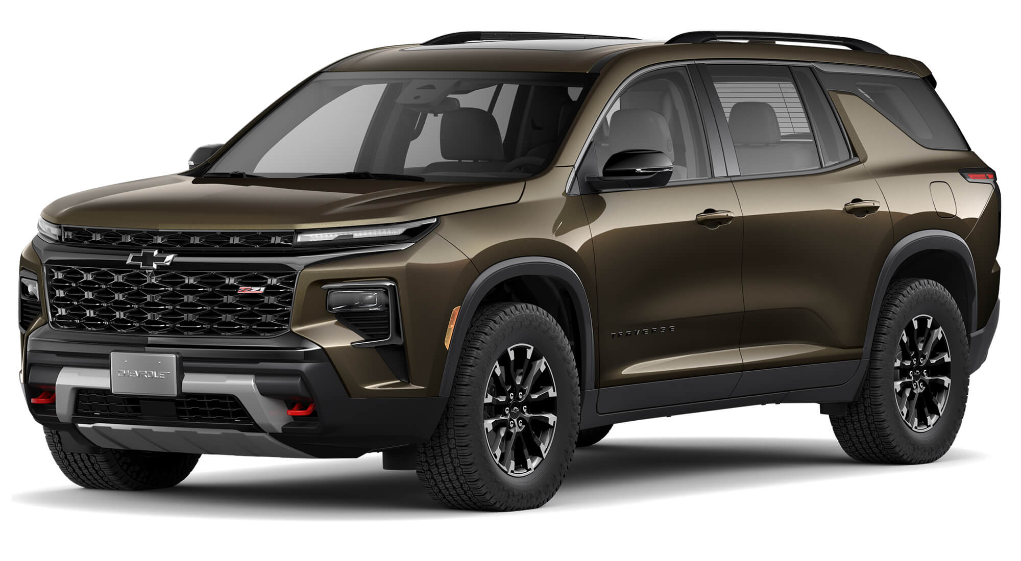 Chevrolet Traverse Z71 color bronce cosecha vista lateral