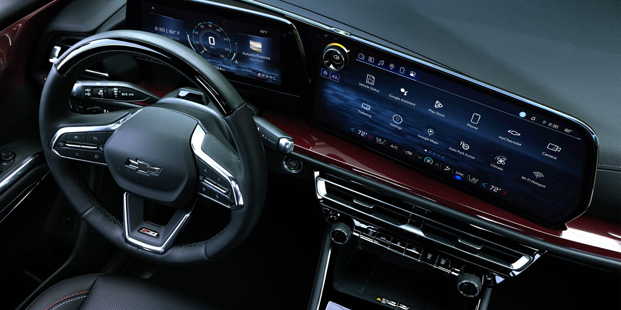 Pantalla digital y volante Chevrolet Traverse Z71